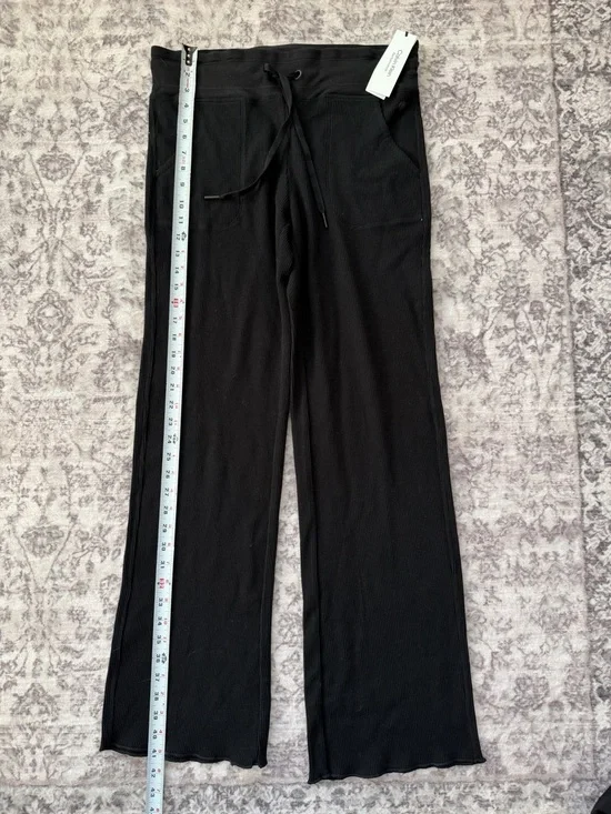 Calvin Klein Black Sweatpant Wide-Leg Lounge Pants Size Large Women’s NWT - Picture 1 of 5